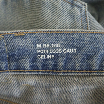 Celine Wesley Jeans East Side Distressed Wash Denim Pants Indigo — view 7