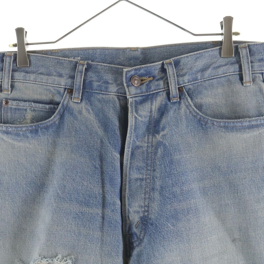 Celine Wesley Jeans East Side Distressed Wash Denim Pants Indigo — view 3