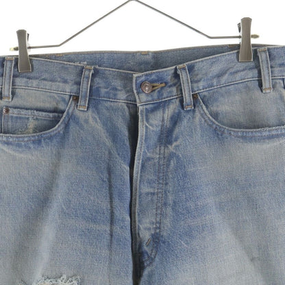Celine Wesley Jeans East Side Distressed Wash Denim Pants Indigo — view 3