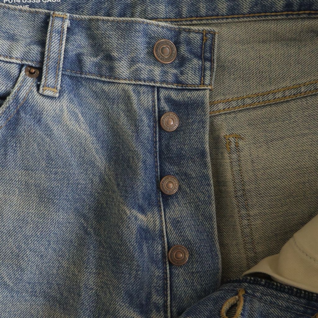 Celine Wesley Jeans East Side Distressed Wash Denim Pants Indigo — view 6