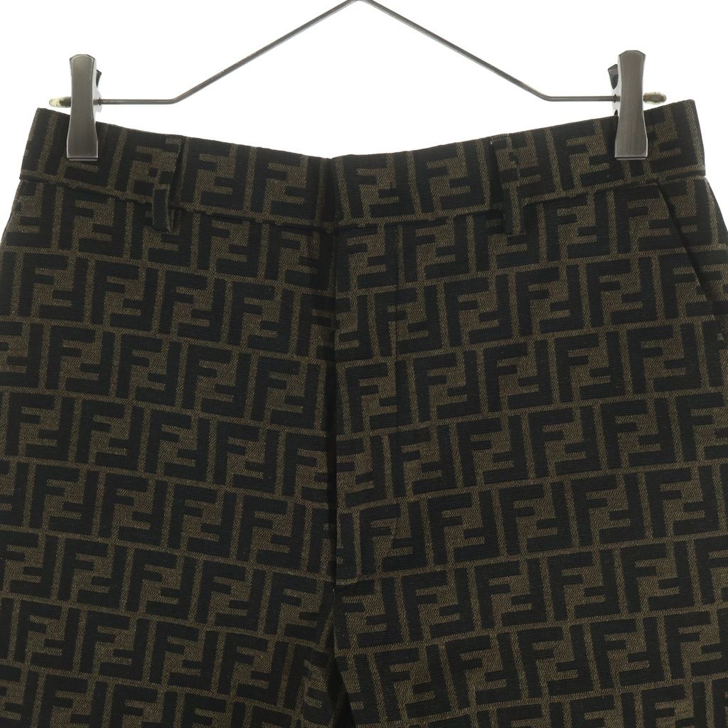 Fendi Zucca Pattern Shorts Brown — view 3