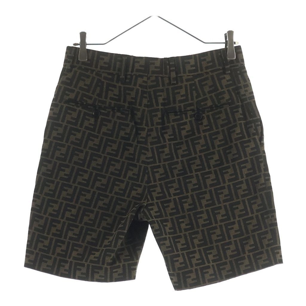 Fendi Zucca Pattern Shorts Brown — view 2