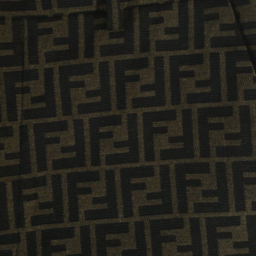 Fendi Zucca Pattern Shorts Brown — view 4