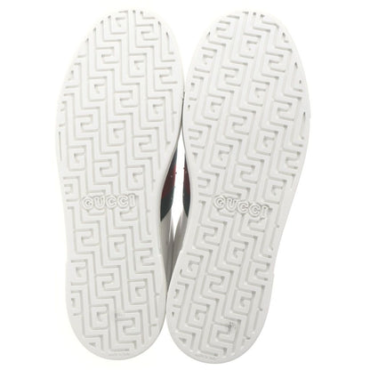 Gucci Ace Studded Multiplication Low Cut Sneakers White — view 5
