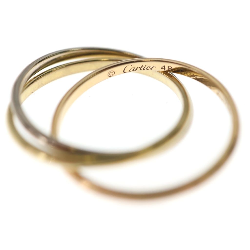 Cartier Trinity Small Ring Pink Gold Silver PG WG — view 5