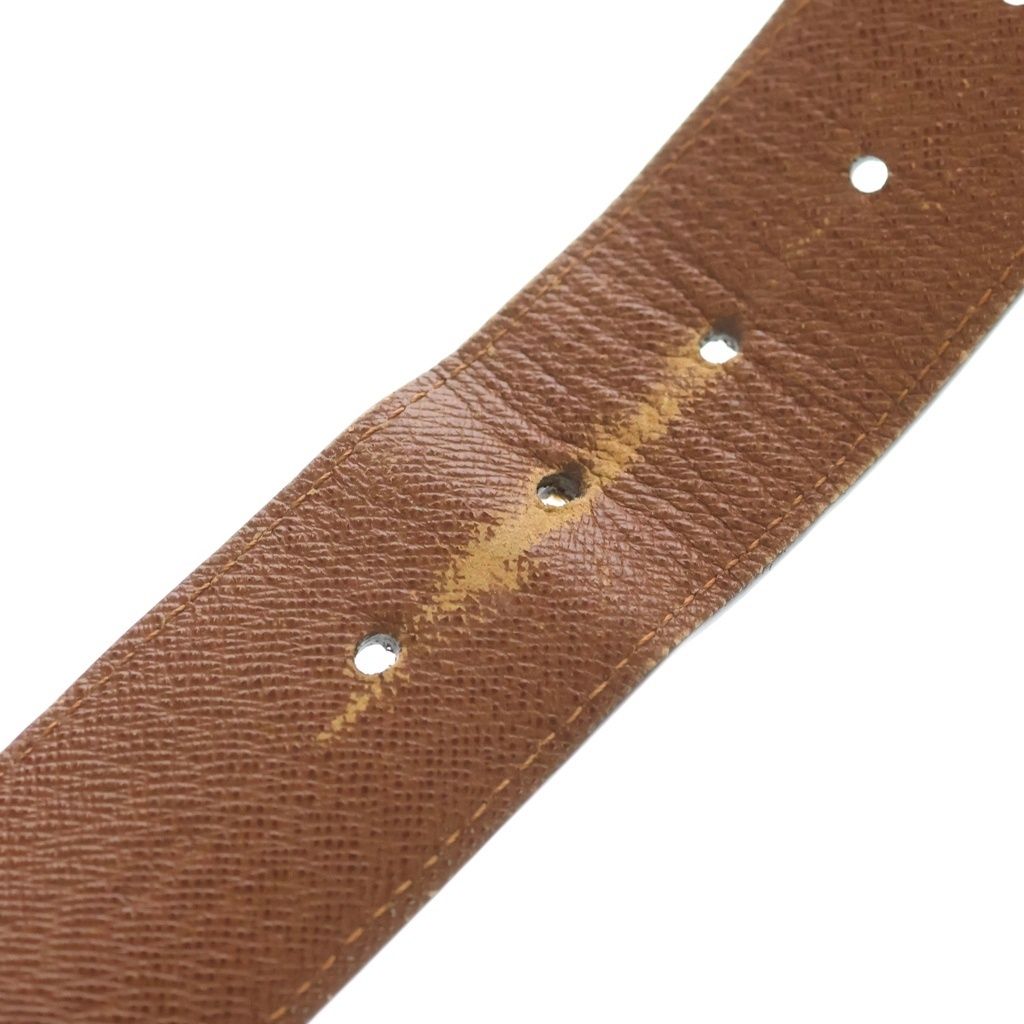 Louis Vuitton Monogram Ceinture Pochette Duo Belt Bag Waist Pouch Brown Leather — view 6