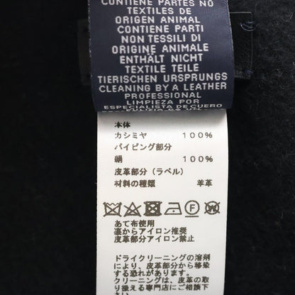 Hermes Cashmere Melton Cape Poncho Black Gray — view 6