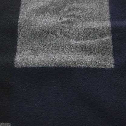 Hermes Cashmere Melton Cape Poncho Black Gray — view 2