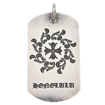 Chrome Hearts D Tag Lrg Ltd Large Dog Tag Hono Lou Limited Large Dog