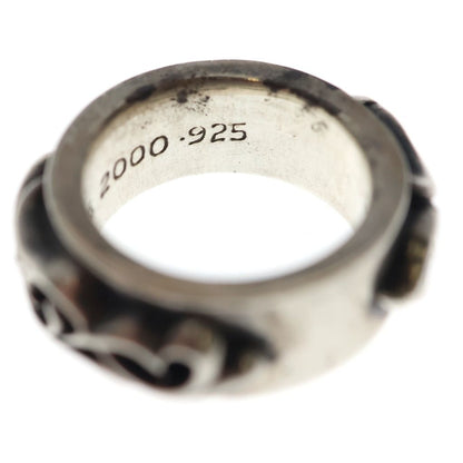 Chrome Hearts Dbl Narrow Vine Band Double Ring Silver — view 6