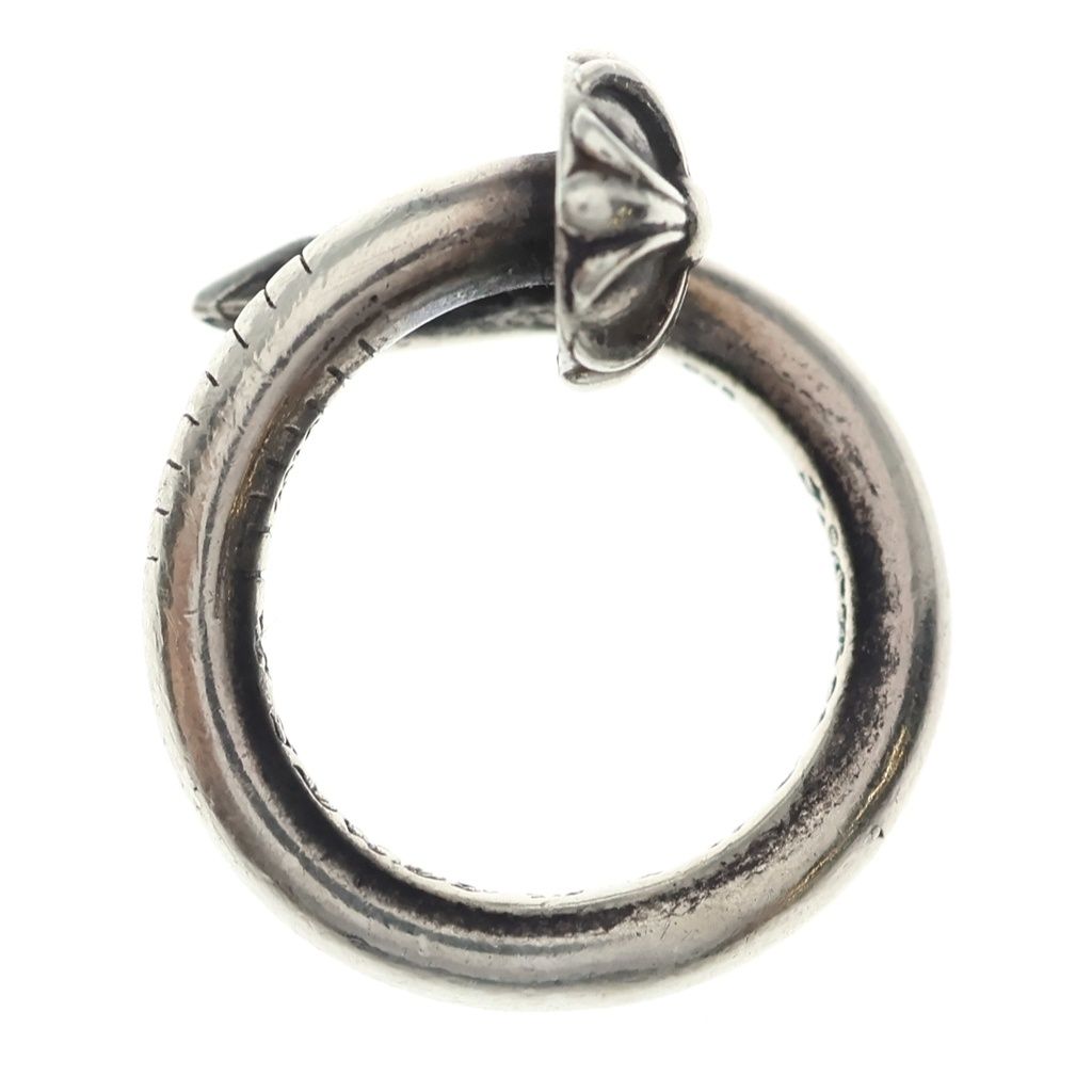 Chrome Hearts Nail Crsball Cross Ball Ring Silver — view 6