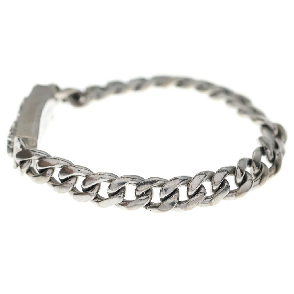Chrome Hearts ID Mini Chx Dia Chx Mini ID Diamond Bracelet White Gold — view 4
