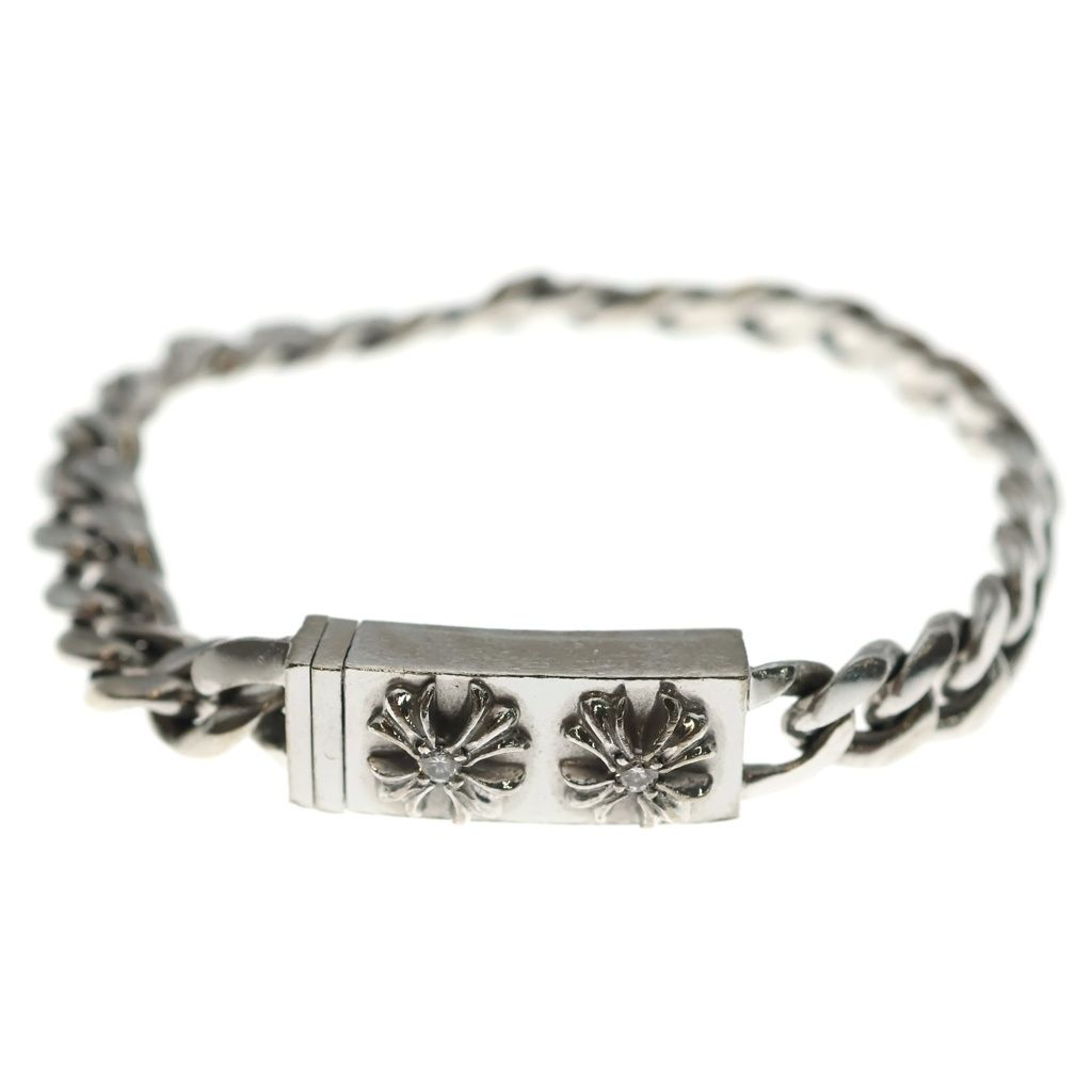 Chrome Hearts ID Mini Chx Dia Chx Mini ID Diamond Bracelet White Gold