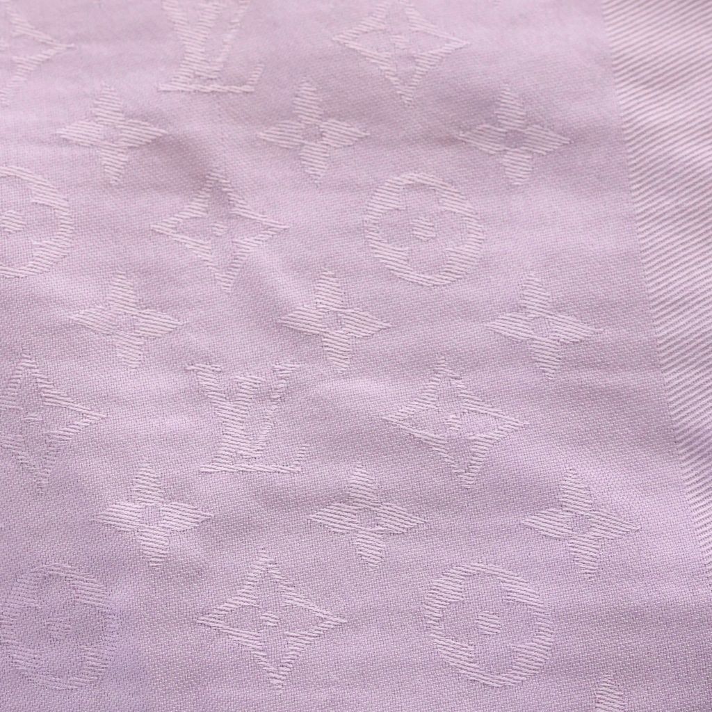 Louis Vuitton Monogram Silk Shawl Purple Scarf — view 2
