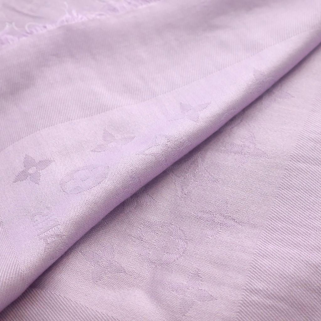 Louis Vuitton Monogram Silk Shawl Purple Scarf — view 6