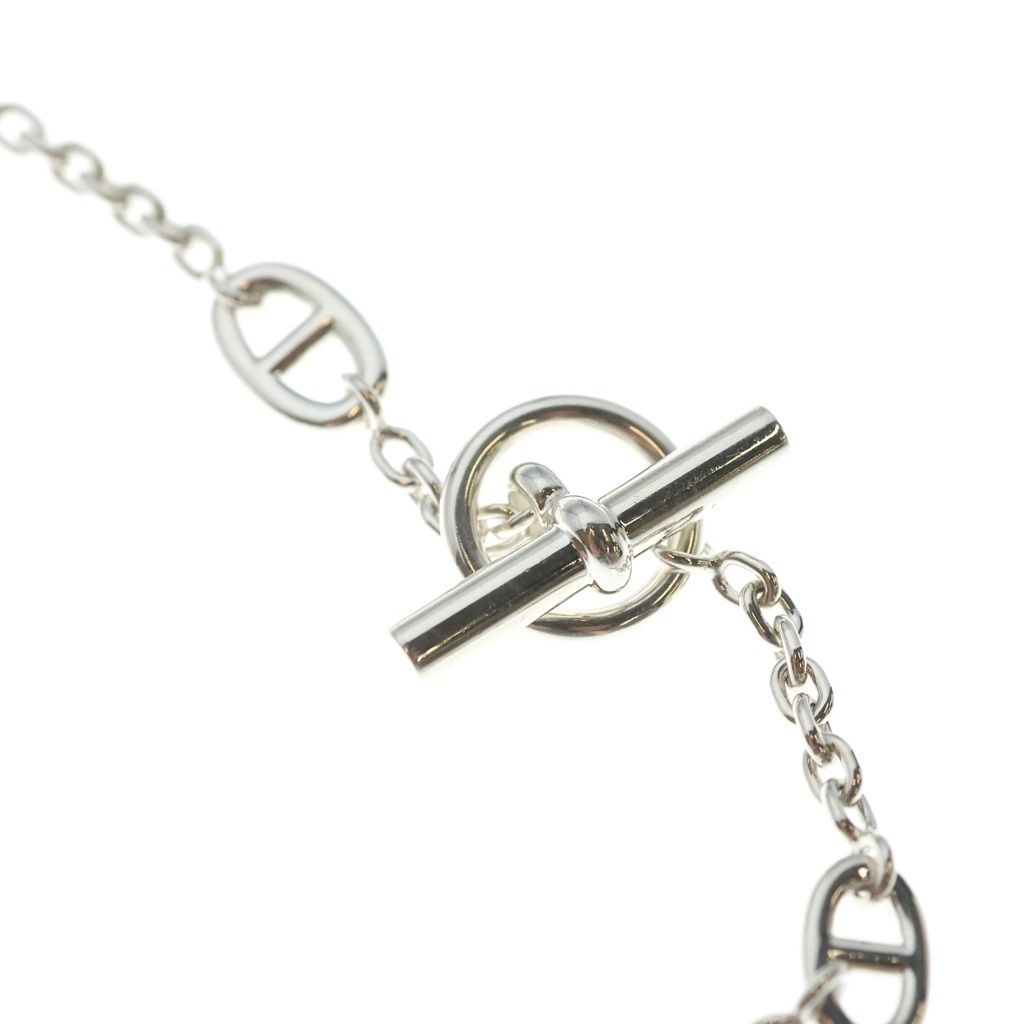 Hermes Chaine D'ancre Farandole 120 Chain Long Necklace Silver — view 4