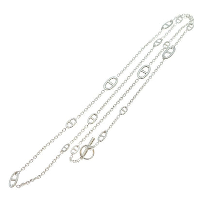 Hermes Chaine D'ancre Farandole 120 Chain Long Necklace Silver — view 2
