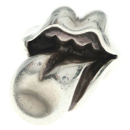 Chrome Hearts Lip Tongue Lg Lip and Tan Large Ring Silver — view 4