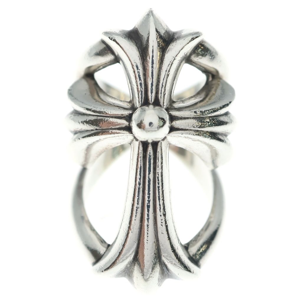 Chrome Hearts Infinity CH Crs CH Cross Silver Ring — view 4