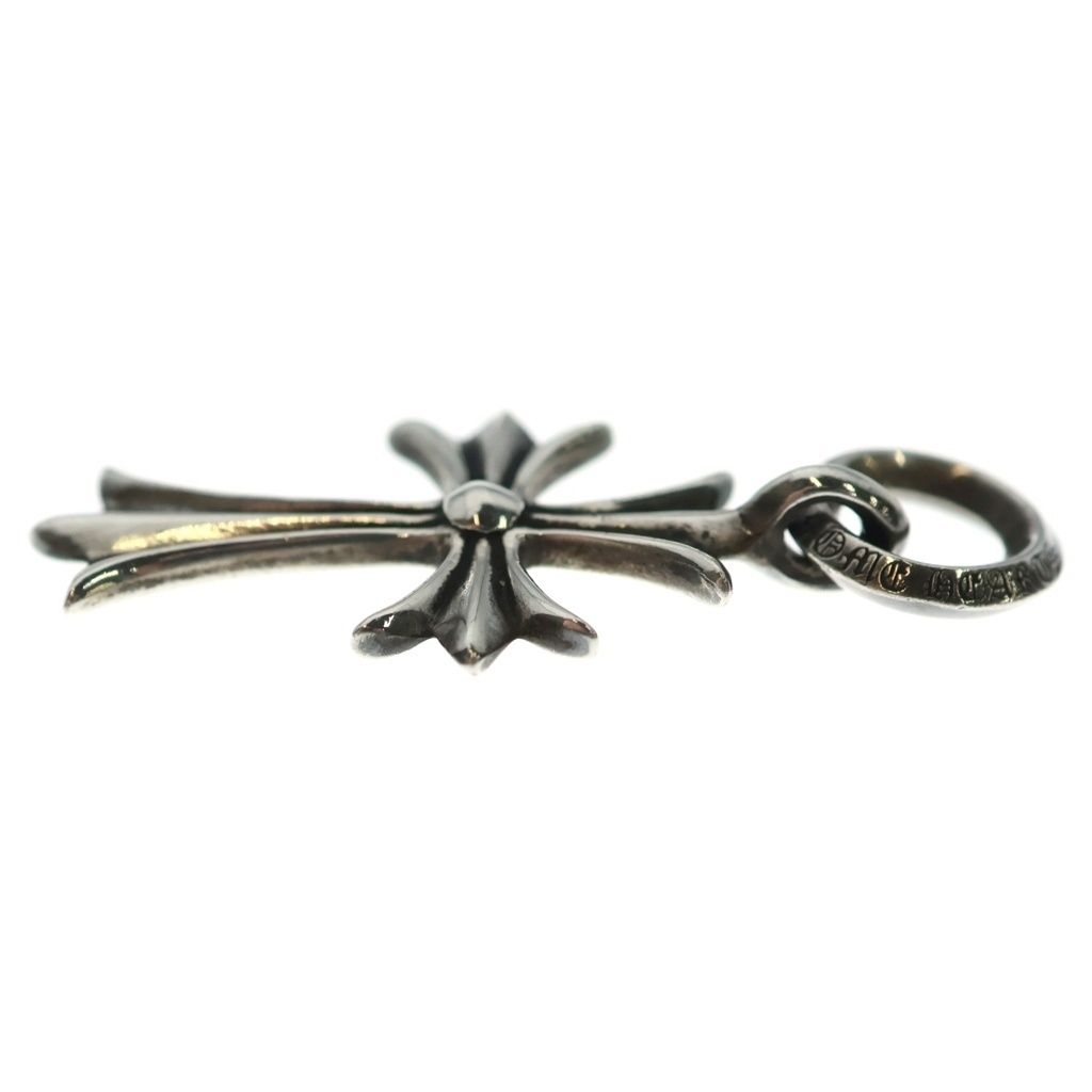 Chrome Hearts Tiny CH Cross Charm Necklace Top Silver — view 3