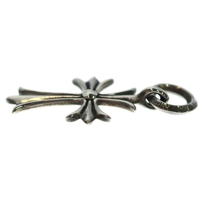 Chrome Hearts Tiny CH Cross Charm Necklace Top Silver — view 3