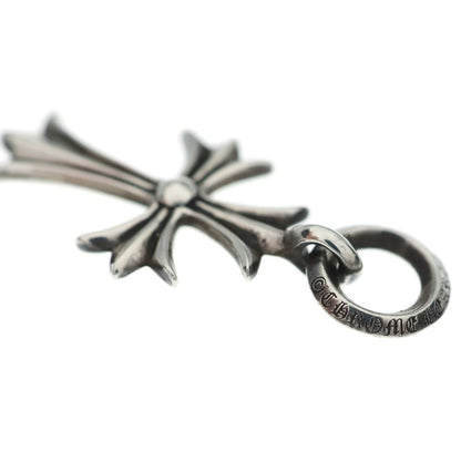 Chrome Hearts Tiny CH Cross Charm Necklace Top Silver — view 6