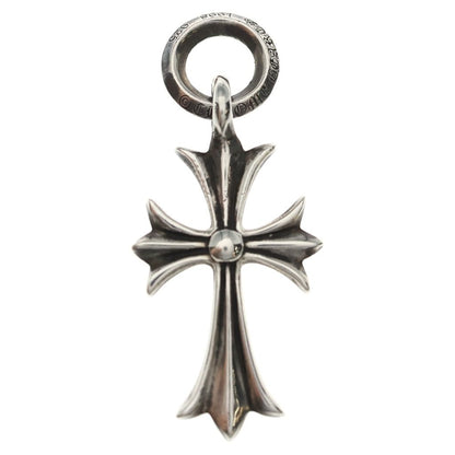 Chrome Hearts Tiny CH Cross Charm Necklace Top Silver