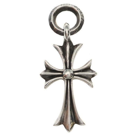 Chrome Hearts Tiny CH Cross Charm Necklace Top Silver