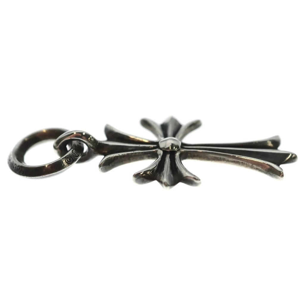 Chrome Hearts Tiny CH Cross Charm Necklace Top Silver — view 4
