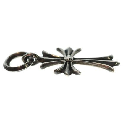 Chrome Hearts Tiny CH Cross Charm Necklace Top Silver — view 4
