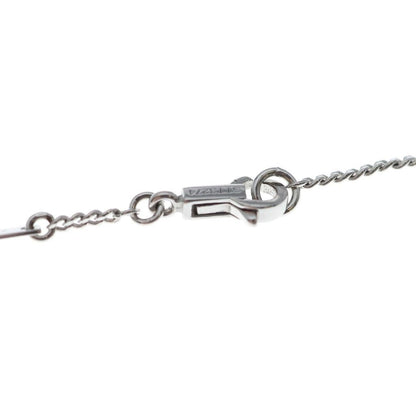 Celine Triomphe Rhinestone Pendant Chain Silver — view 4