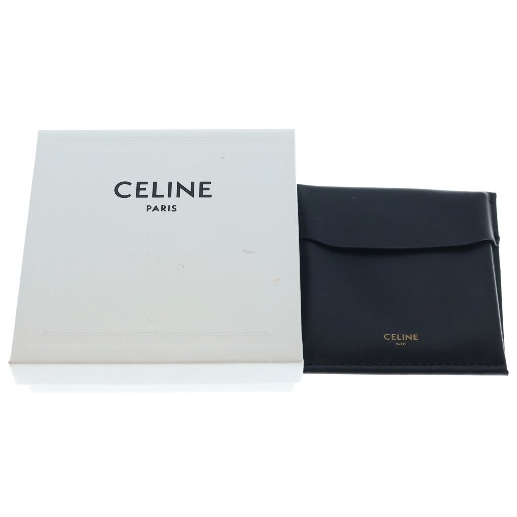 Celine Triomphe Rhinestone Pendant Chain Silver — view 6