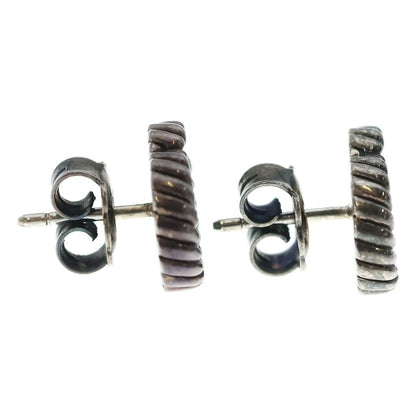 Gucci Double Logo Stud Earrings Silver — view 4