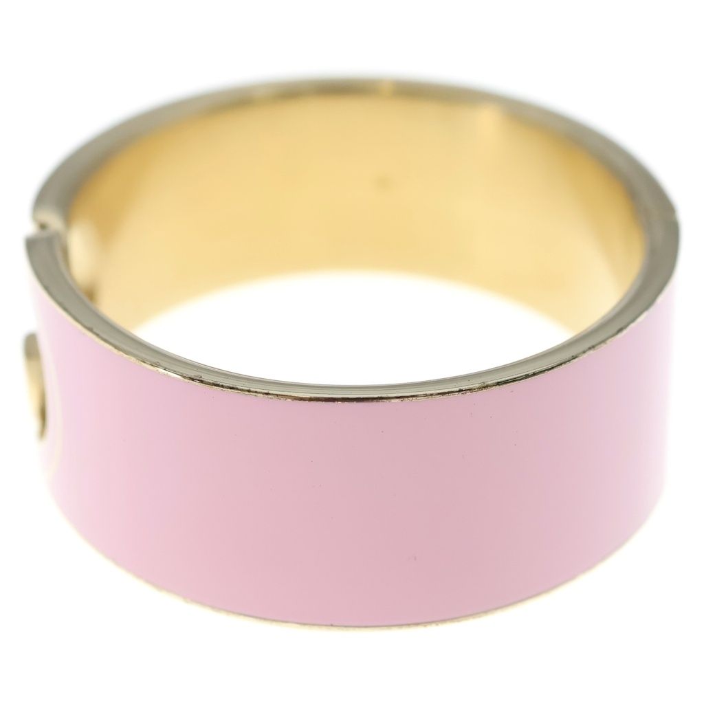 Gucci Interlocking Enamel Bracelet Bangle Pink — view 4