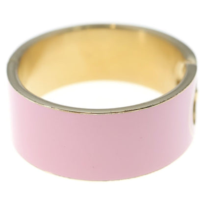 Gucci Interlocking Enamel Bracelet Bangle Pink — view 3