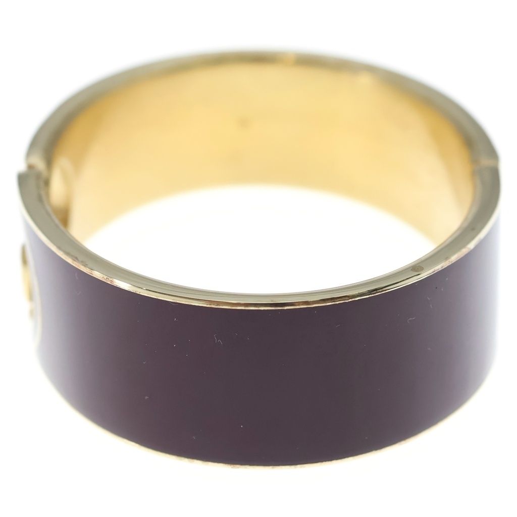 Gucci Interlocking Enamel Bracelet Bangle Brown — view 4