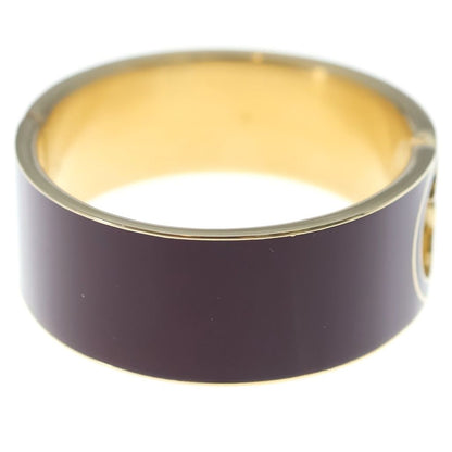 Gucci Interlocking Enamel Bracelet Bangle Brown — view 3