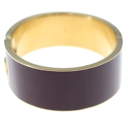 Gucci Interlocking Enamel Bracelet Bangle Brown — view 4