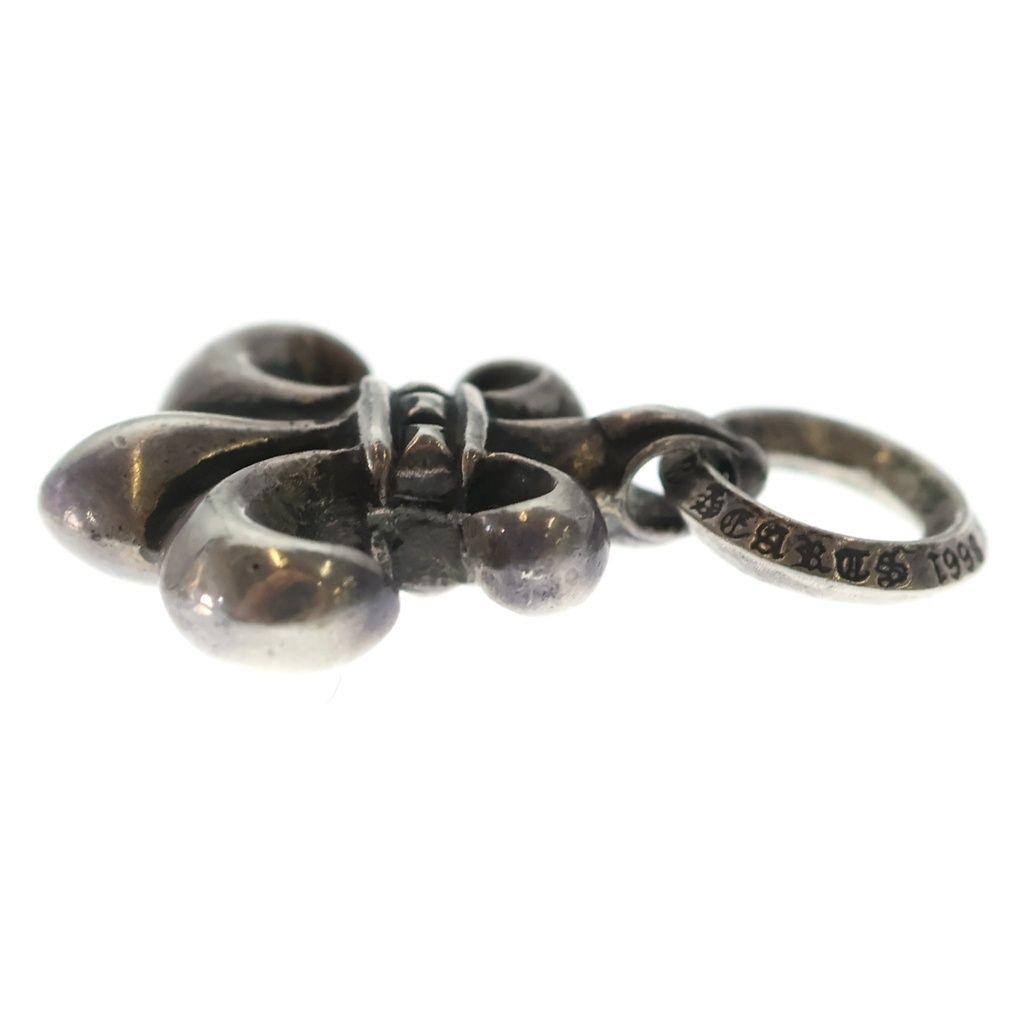 Chrome Hearts BS Fluer Charm BS Flare Necklace Top Silver — view 3