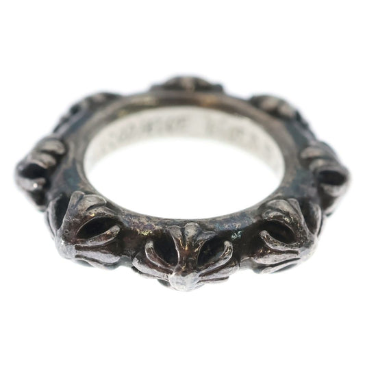 Chrome Hearts Cross Band Ring Silver