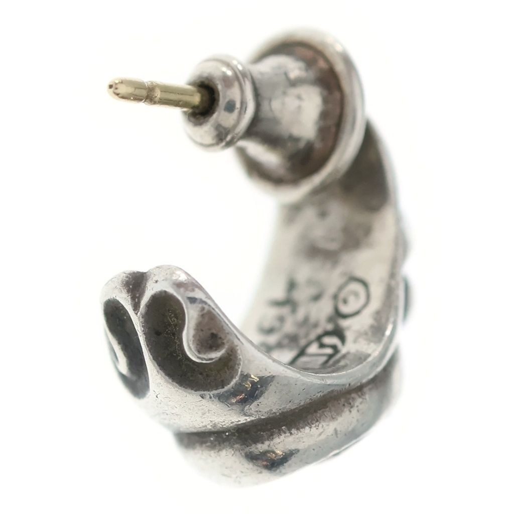 Chrome Hearts Carved Teardrop Earrings Silver — view 2