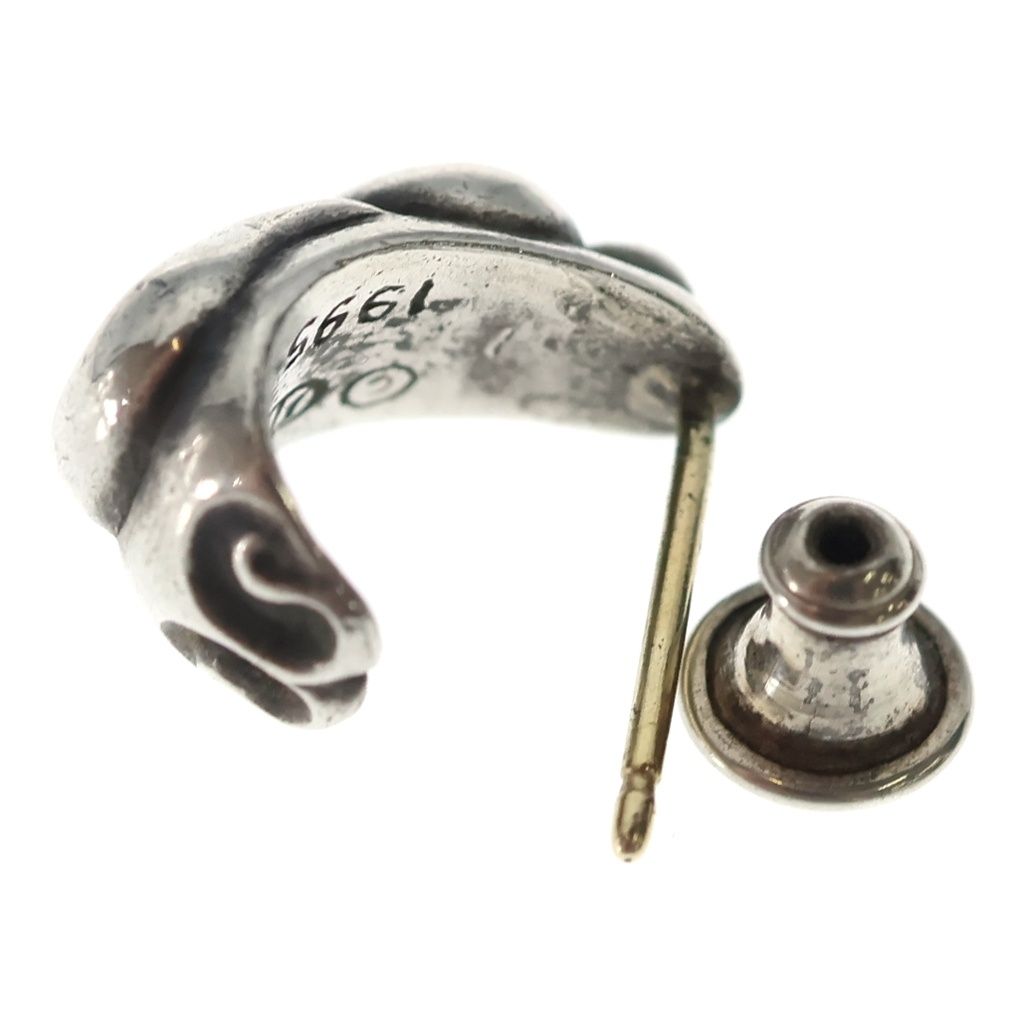 Chrome Hearts Carved Teardrop Earrings Silver — view 6