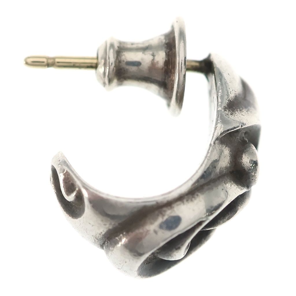 Chrome Hearts Carved Teardrop Earrings Silver — view 4