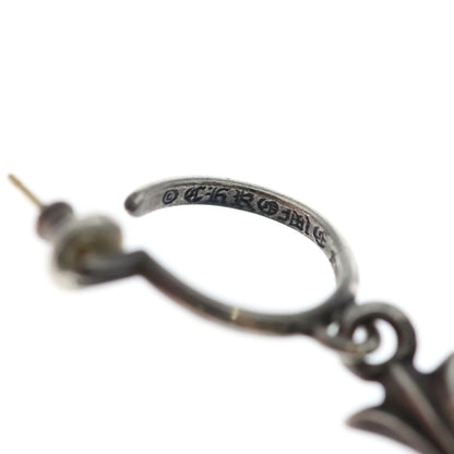 Chrome Hearts Tiny CH Cross Hoop Earrings Silver — view 5