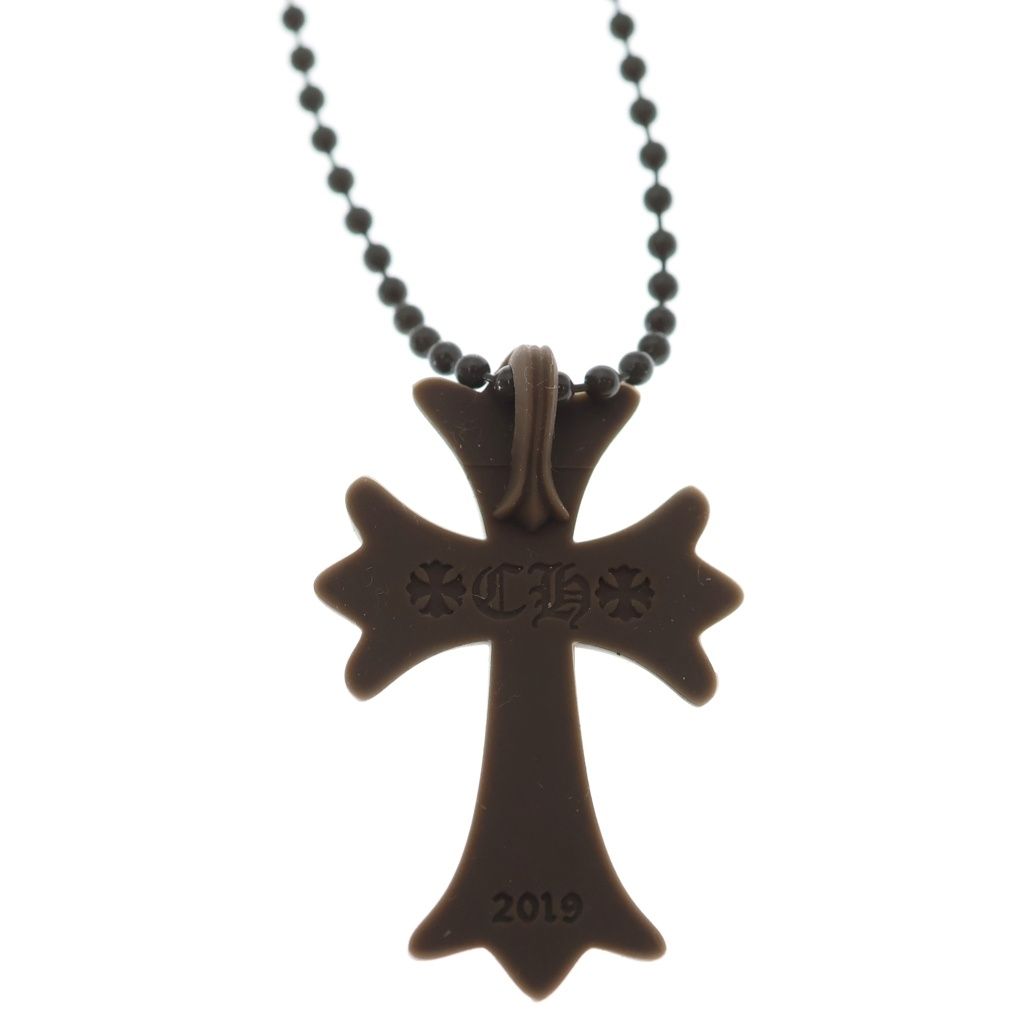Chrome Hearts Rubber CH Crs Sml Small CH Cross Necklace — view 5