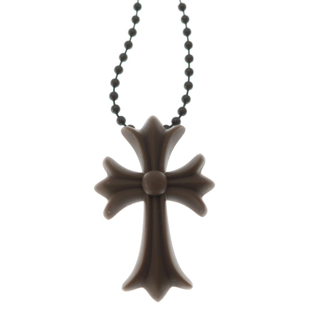 Chrome Hearts Rubber CH Crs Sml Small CH Cross Necklace — view 3