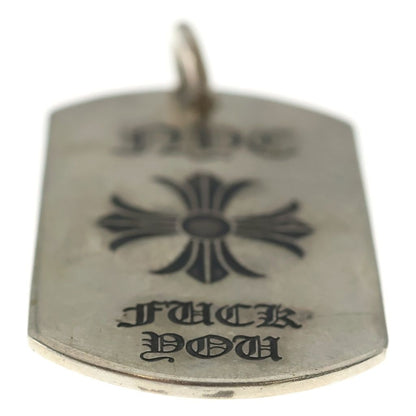 Chrome Hearts D Tag Lrg Nyc Limited Fuck You CH Plus Dog Tag Large Pendant — view 5