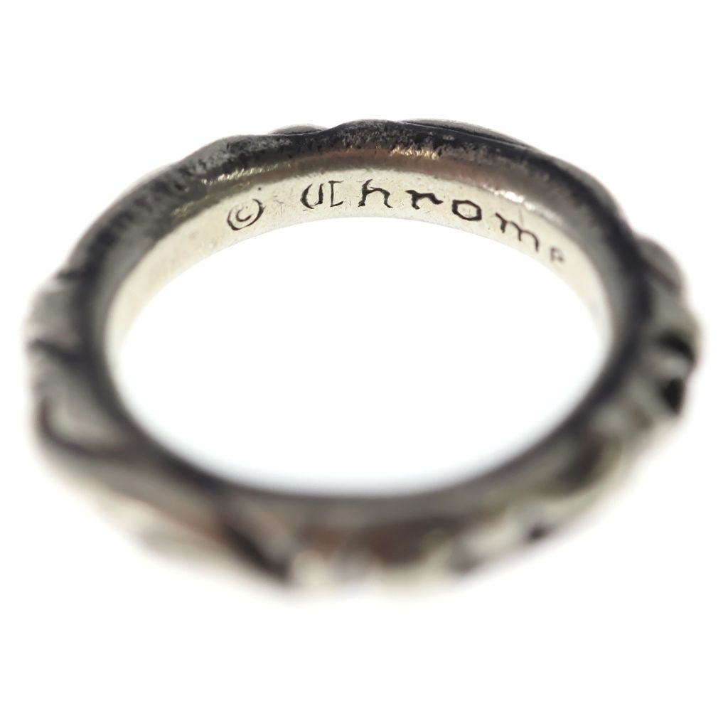 Chrome Hearts Scrl Band Scroll Ring Silver — view 5