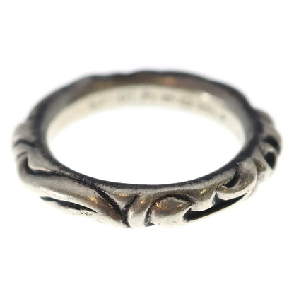 Chrome Hearts Scrl Band Scroll Ring Silver — view 4