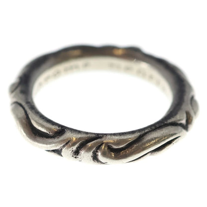 Chrome Hearts Scrl Band Scroll Ring Silver